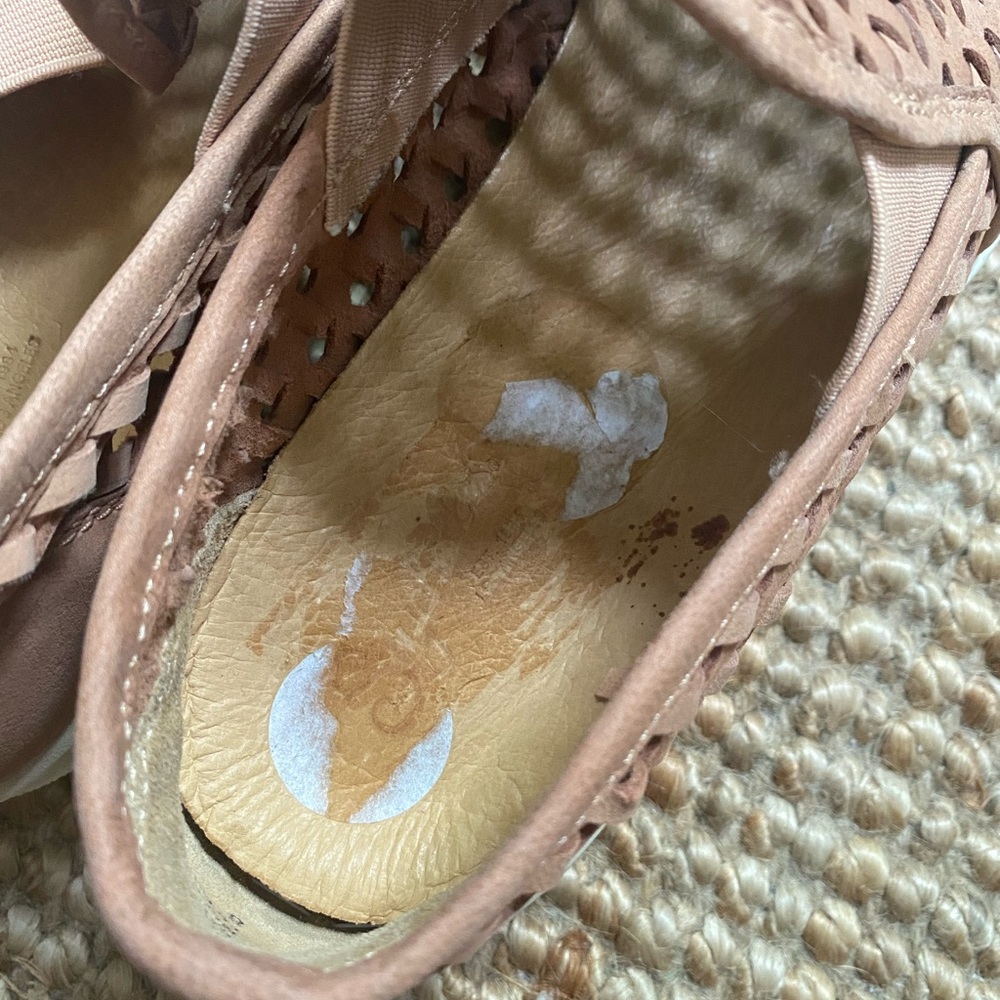 Seychelles latest nude leather slip on sneakers - Picture 8 of 9